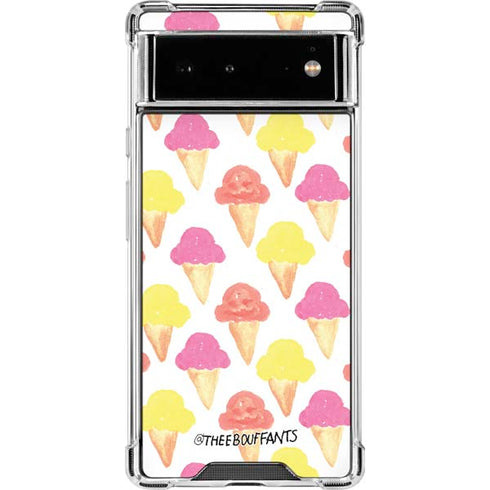 Bouffants and Broken Hearts Ice Cream Google Pixel 6 Clear Case